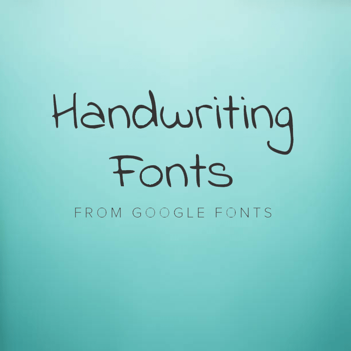 handwriting fonts
