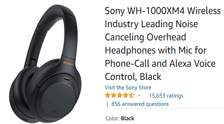 Sony WH-1000XM4 Wireless